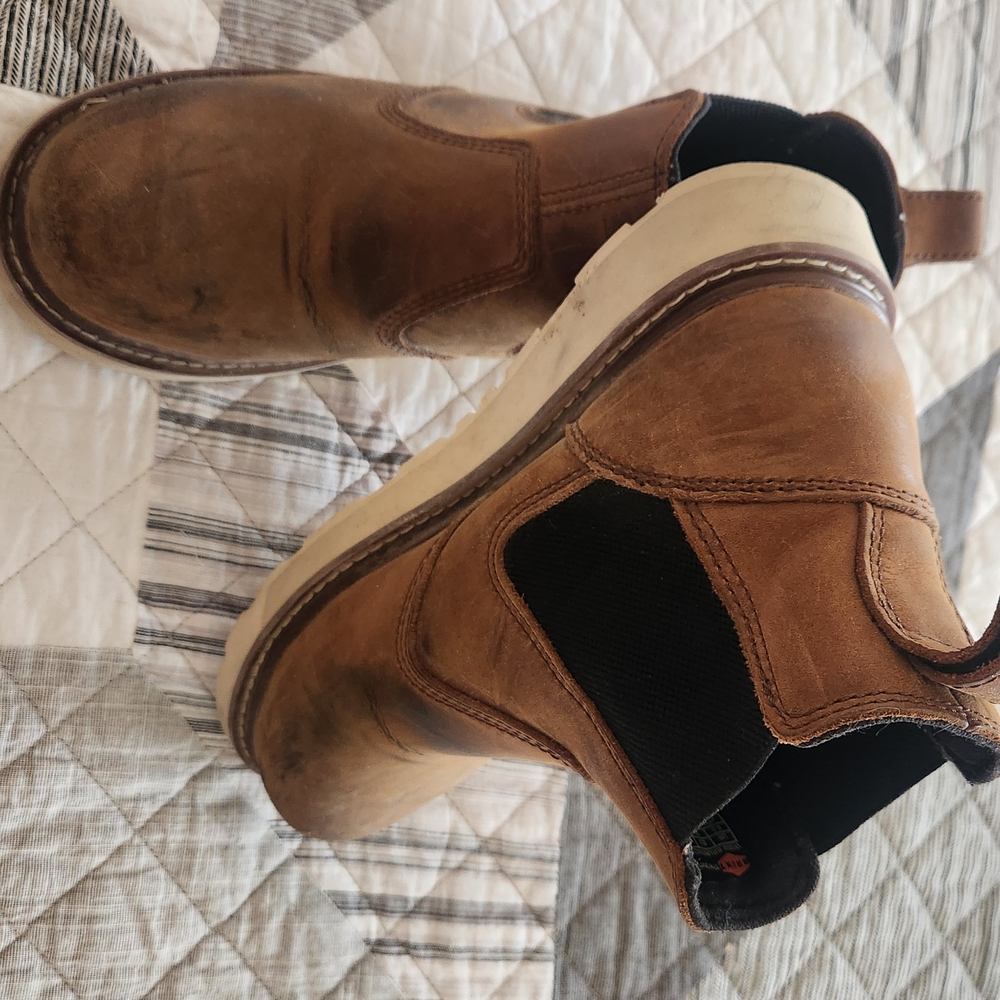 Men's Brown Leather Brunt Composite Toe Boots